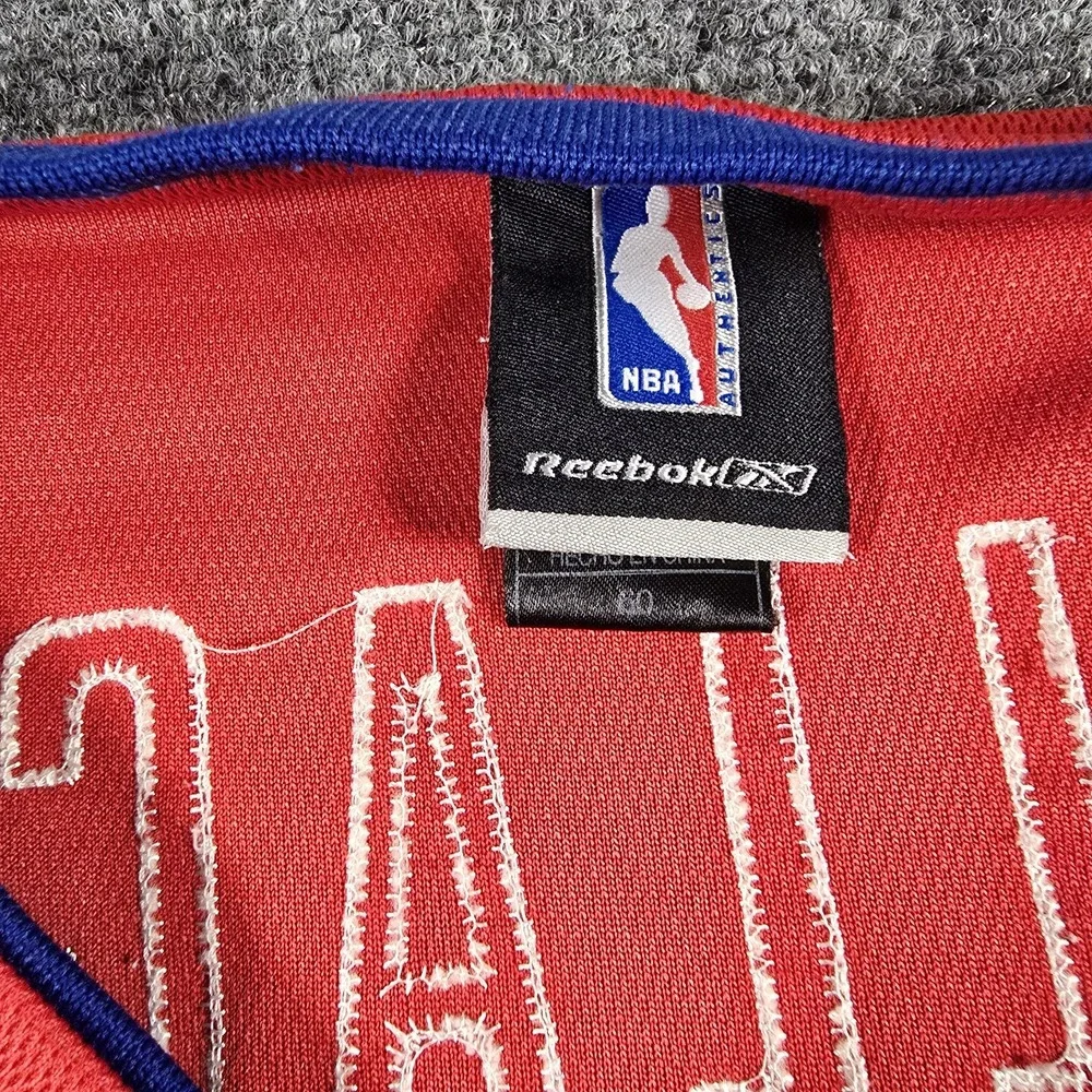 VTG Reebok Detroit Pistons Ben Wallace #3 NBA Swingman Jersey Men's 60 4XL Red